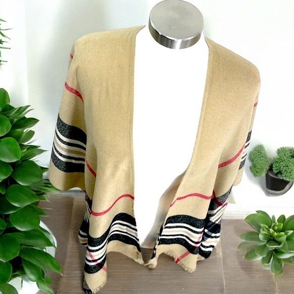 Charter Club Lightweight Border Plaid Poncho from Macy's - Picture 12 of 16